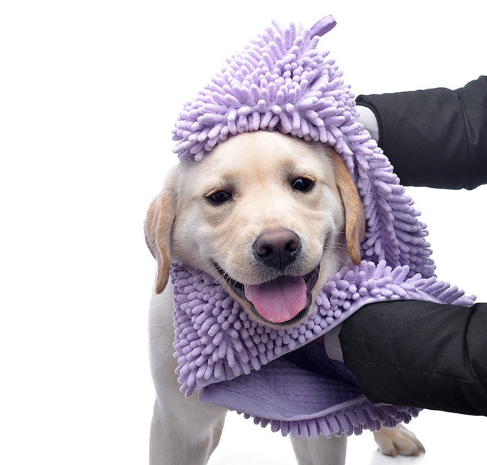 Ultra Absorbent Microfiber Pet Drying Towel | Fast Dry for Dogs & Cats